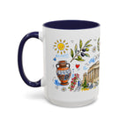 Athens Travel Mug | European City Souvenir Accent Coffee Mug | 11oz 15oz Ceramic Cup