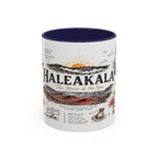 Haleakala National Park Coffee Mug | Hawaii Maui Sunrise Crater Gift | Accent Color Ceramic 11oz 15oz