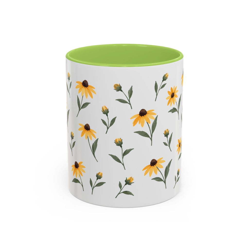 Maryland Black-eyed Susan Mug, State Flower Floral Coffee Cup, 11oz Botanical Gift