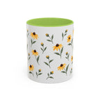 Maryland Black-eyed Susan Mug, State Flower Floral Coffee Cup, 11oz Botanical Gift