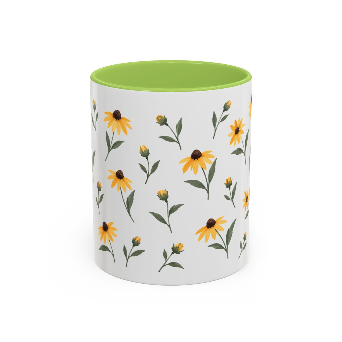 Maryland Black-eyed Susan Mug, State Flower Floral Coffee Cup, 11oz Botanical Gift