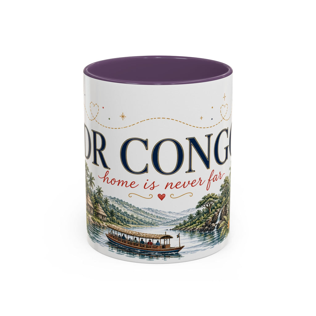 DR Congo Home Country Mug | Moving Away Gift | Long Distance Friendship | 11 oz 15 oz Accent Mug