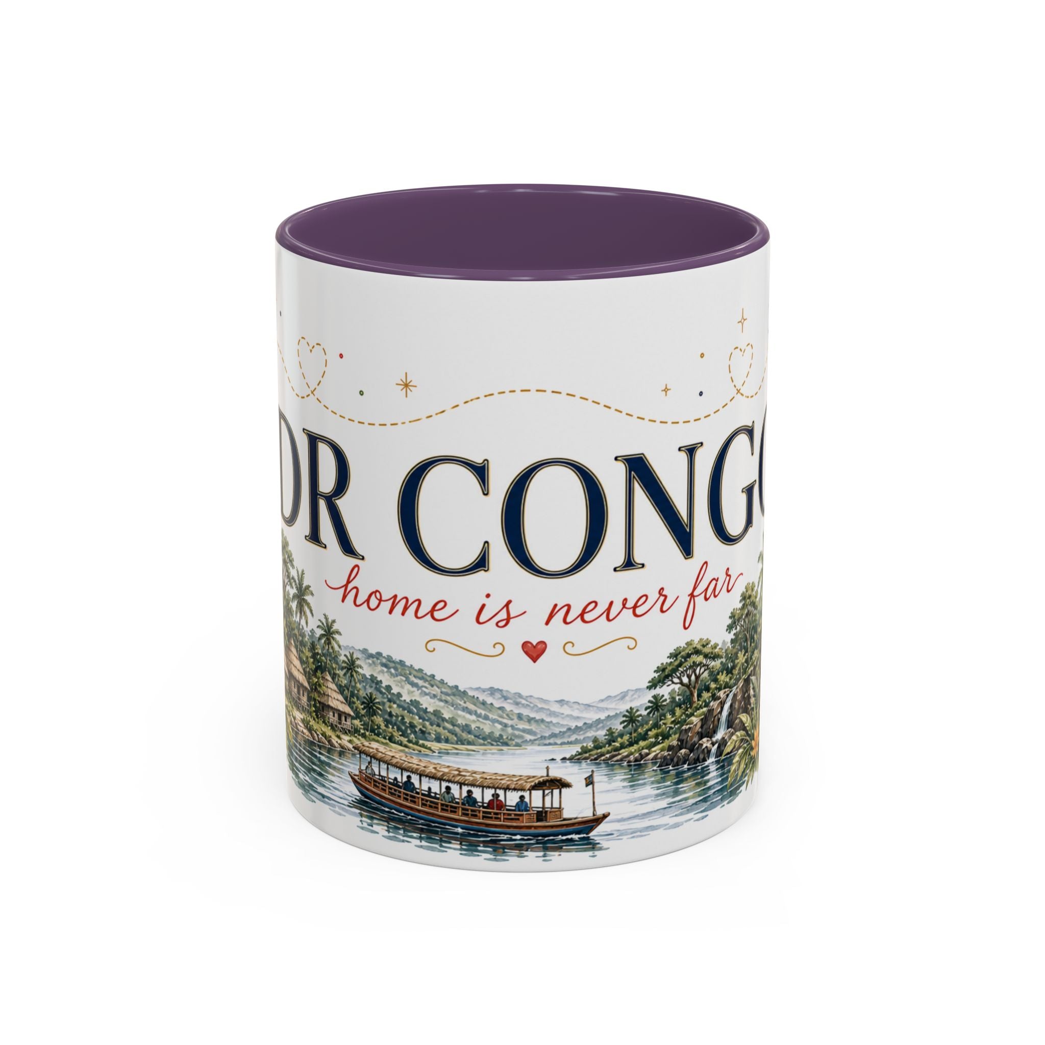 DR Congo Home Country Mug | Moving Away Gift | Long Distance Friendship | 11 oz 15 oz Accent Mug