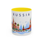 Russia Coffee Mug | Travel Souvenir Accent Mug | Place Gift Ceramic Cup 11oz 15oz