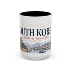 South Korea Home Country Mug | Moving Away Gift | Long Distance Friendship | 11 oz 15 oz Accent Mug