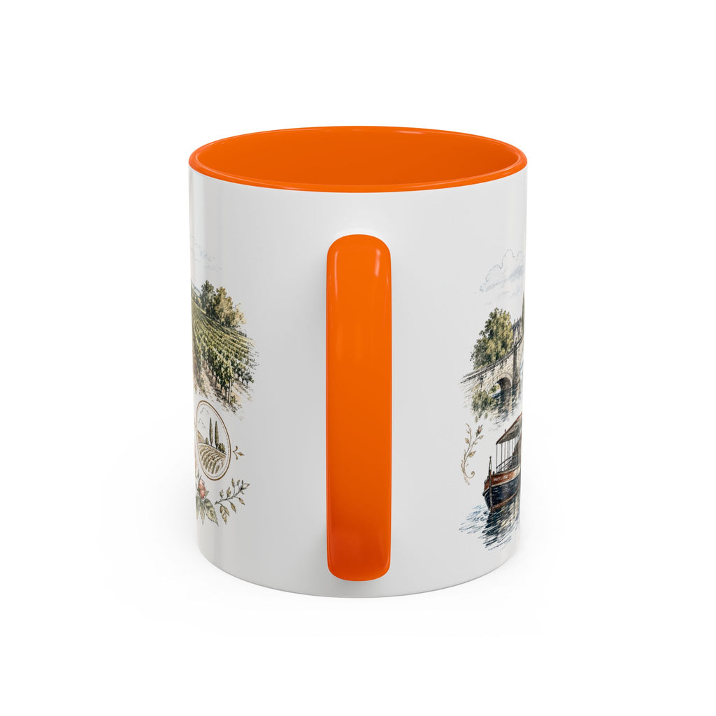 Loire Valley Mug, France Travel Souvenir, Bucket List Gift, Accent Ceramic Coffee Mug 11oz 15oz