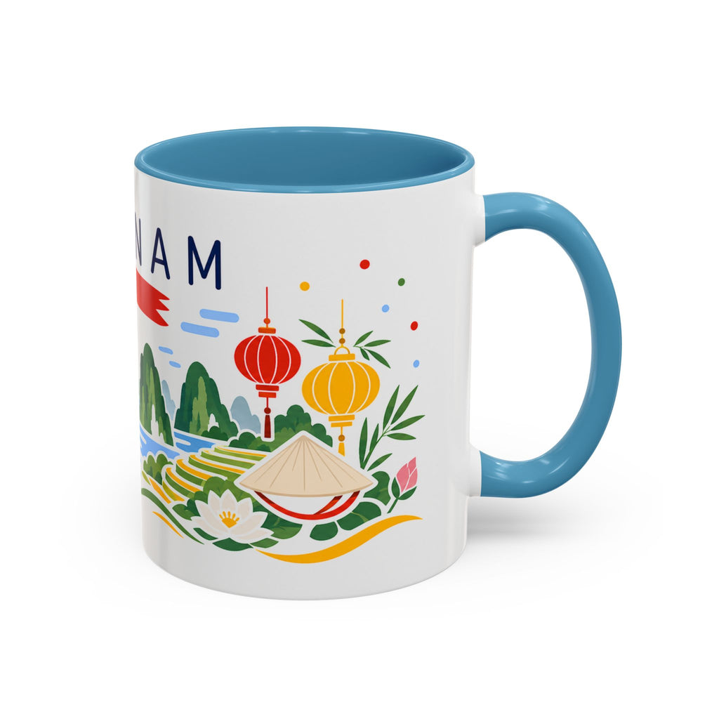 Vietnam Coffee Mug | Travel Souvenir Accent Mug | Country Gift Ceramic Cup 11oz 15oz