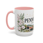 Pennsylvania Home State Mug | Moving Away Gift | Long Distance Friendship Coffee Cup | 11oz 15oz Accent Mug