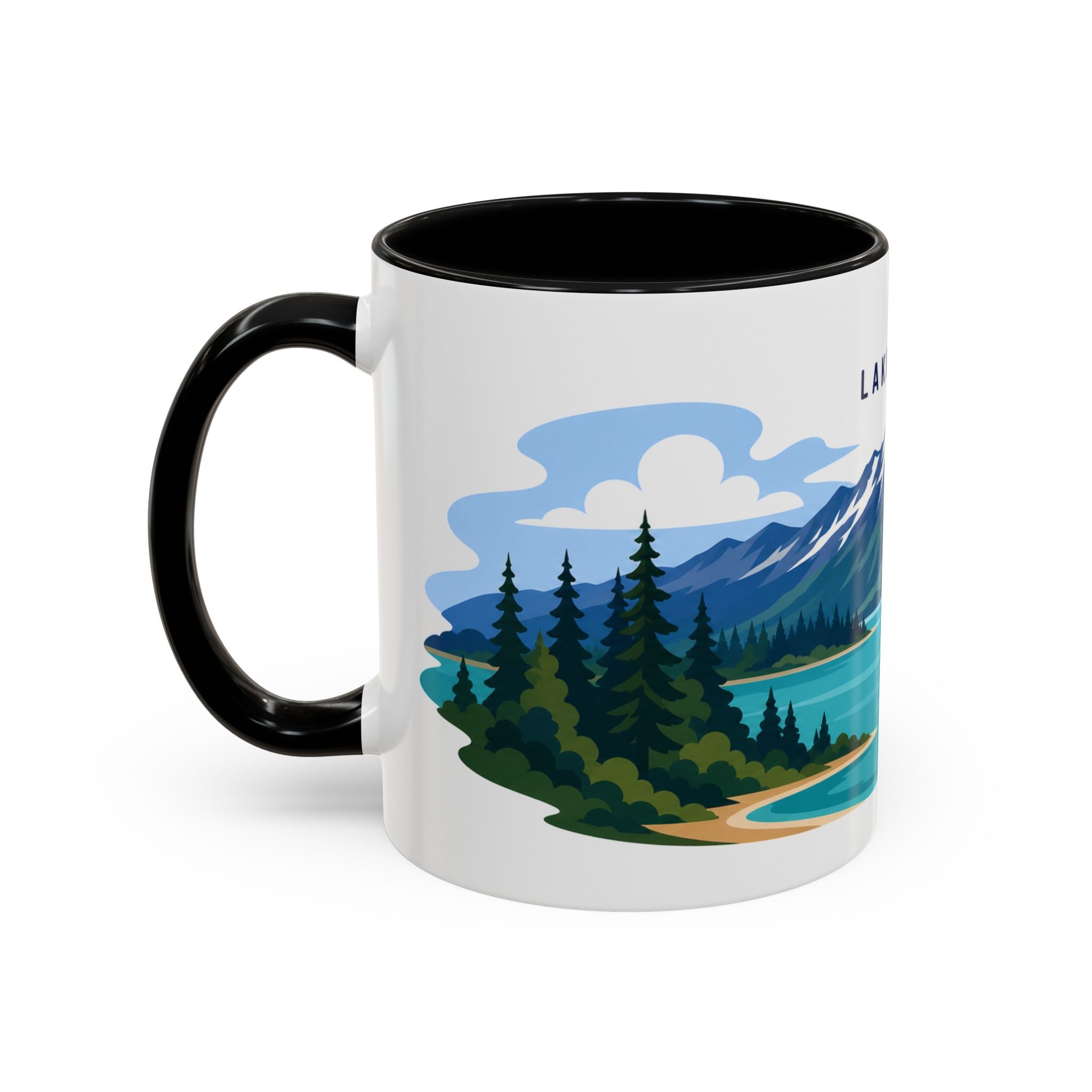 Lake Clark National Park Coffee Mug | Solid Color Block Park Souvenir | 11oz 15oz Accent Mug