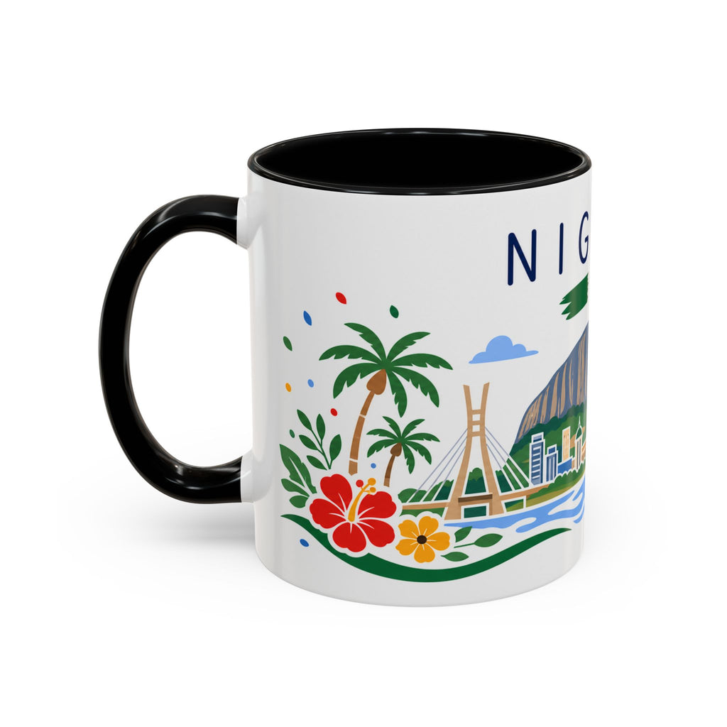 Nigeria Coffee Mug | Travel Souvenir Accent Mug | Country Gift Ceramic Cup 11oz 15oz
