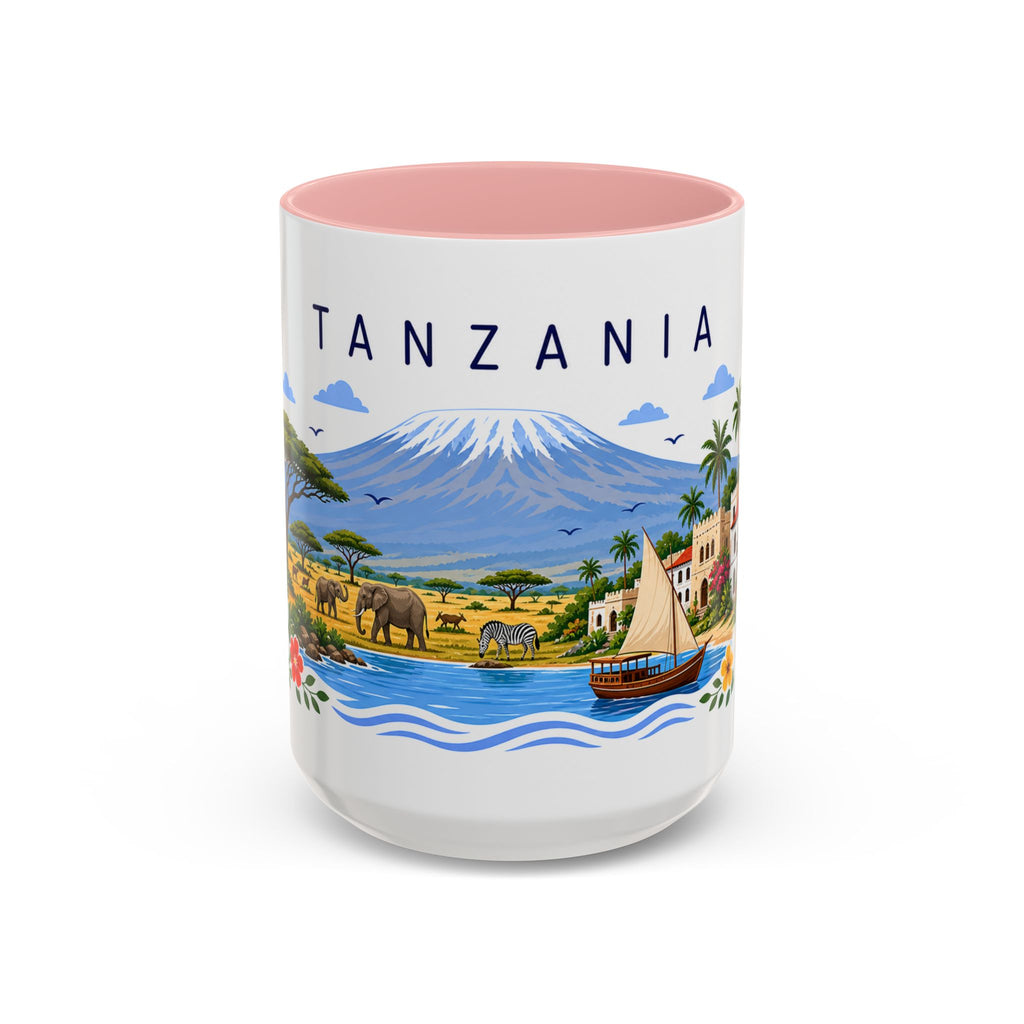 Tanzania Coffee Mug | Travel Souvenir Accent Mug | Place Gift Ceramic Cup 11oz 15oz