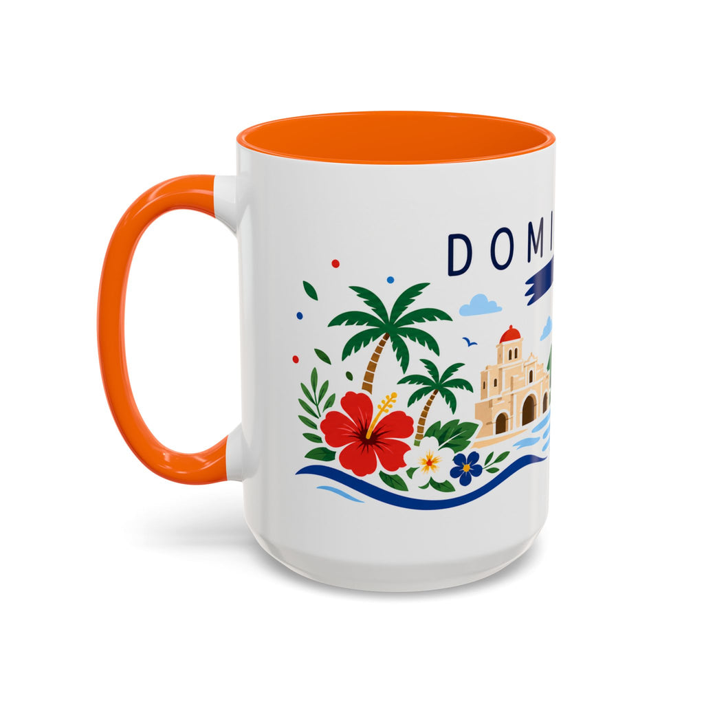 Dominican Republic Coffee Mug | Travel Souvenir Accent Mug | Country Gift Ceramic Cup 11oz 15oz