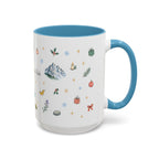 Olympic National Park Christmas Mug | Watercolor Travel Souvenir | Holiday Gift | Accent Ceramic Coffee Cup 11oz 15oz