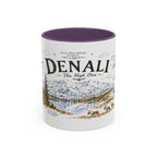 Denali National Park Coffee Mug | Alaska National Park Hiking Gift | Accent Color Ceramic 11oz 15oz