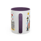 Madrid Travel Mug | European City Souvenir Accent Coffee Mug | 11oz 15oz Ceramic Cup