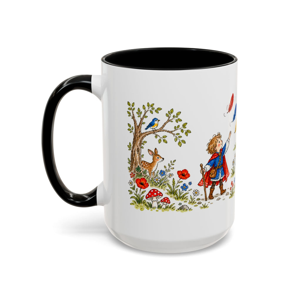 The Three Feathers Mug | Storybook Fairy Tale Accent Coffee Mug | EveryLegend