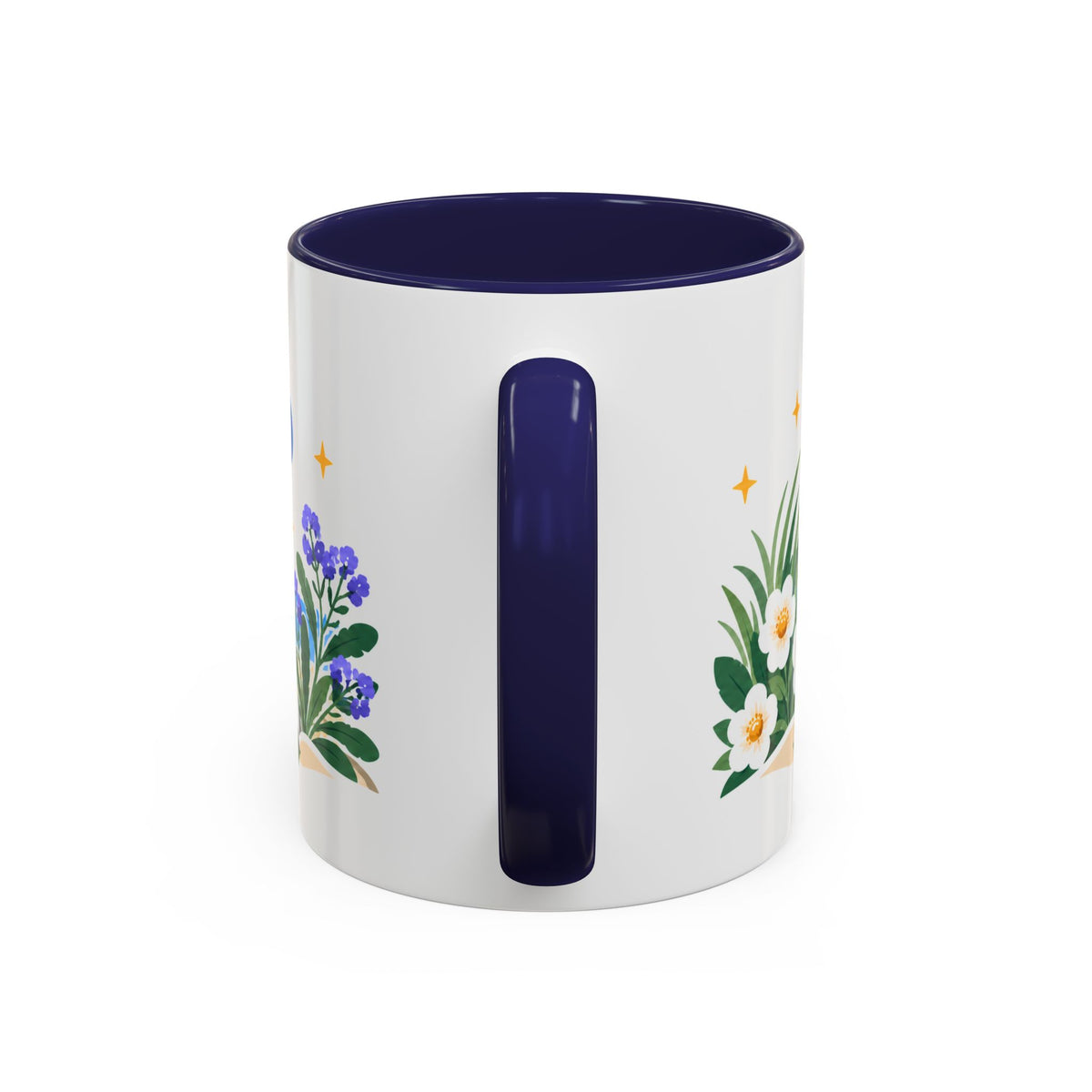 Cancer Zodiac Coffee Mug | Crab and Coastal Design | Astrology Birthday Gift | 11 oz 15 oz Ceramic Accent Mug