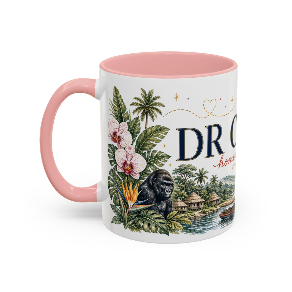 DR Congo Home Country Mug | Moving Away Gift | Long Distance Friendship | 11 oz 15 oz Accent Mug