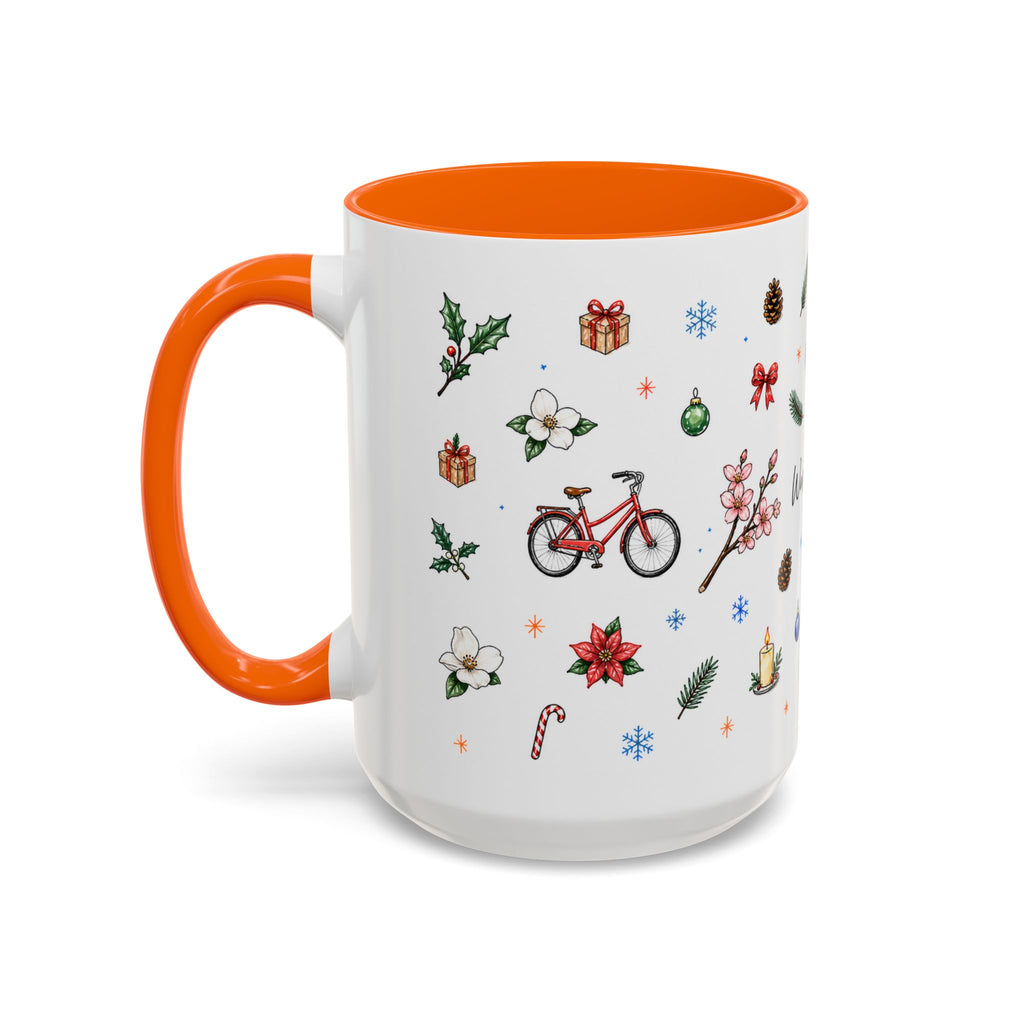 Washington DC Christmas Mug | Watercolor City Souvenir | Ceramic Coffee Cup 11oz 15oz