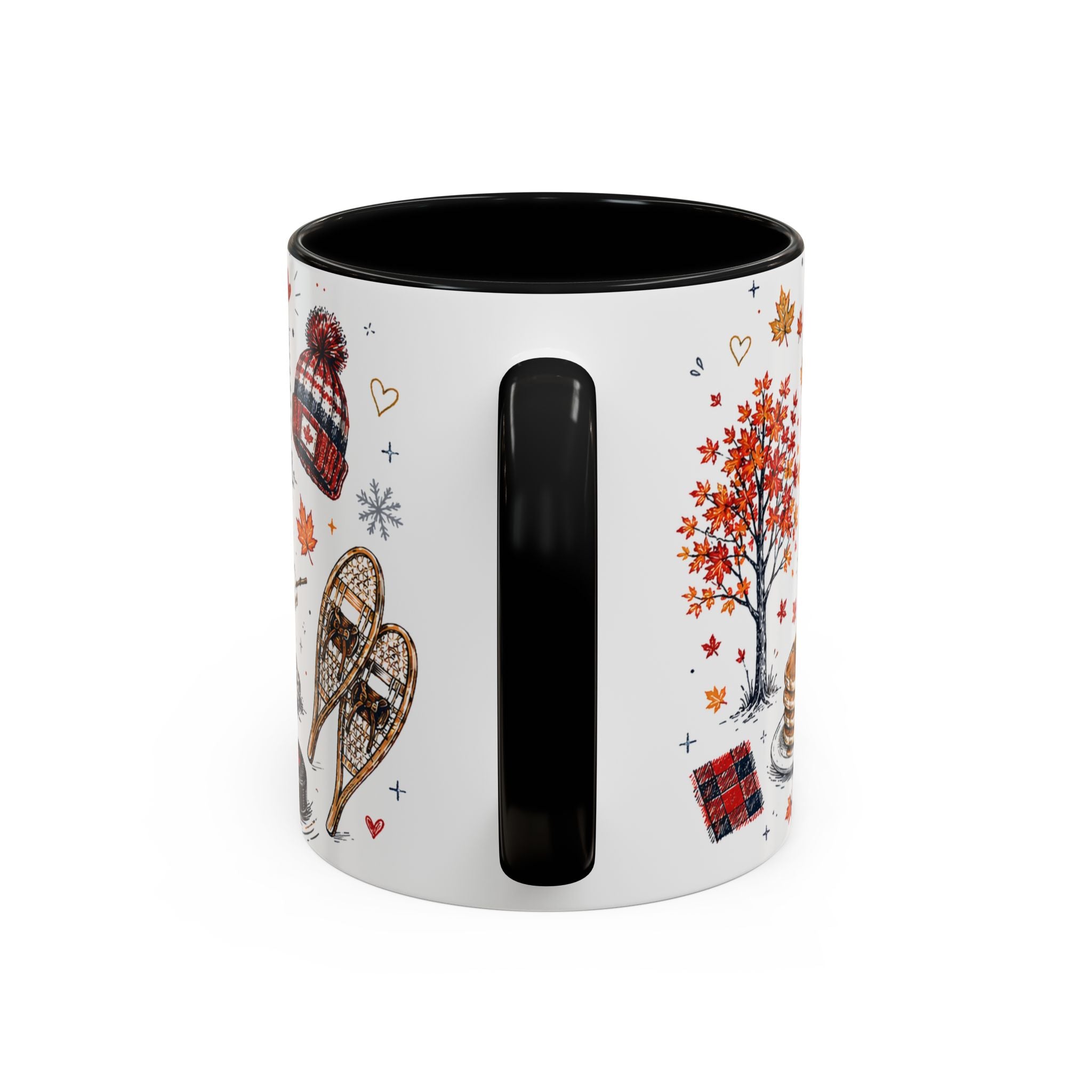 Maple Leaf Forever Coffee Mug | Canadian Pride Gift | Accent Color Ceramic 11oz 15oz