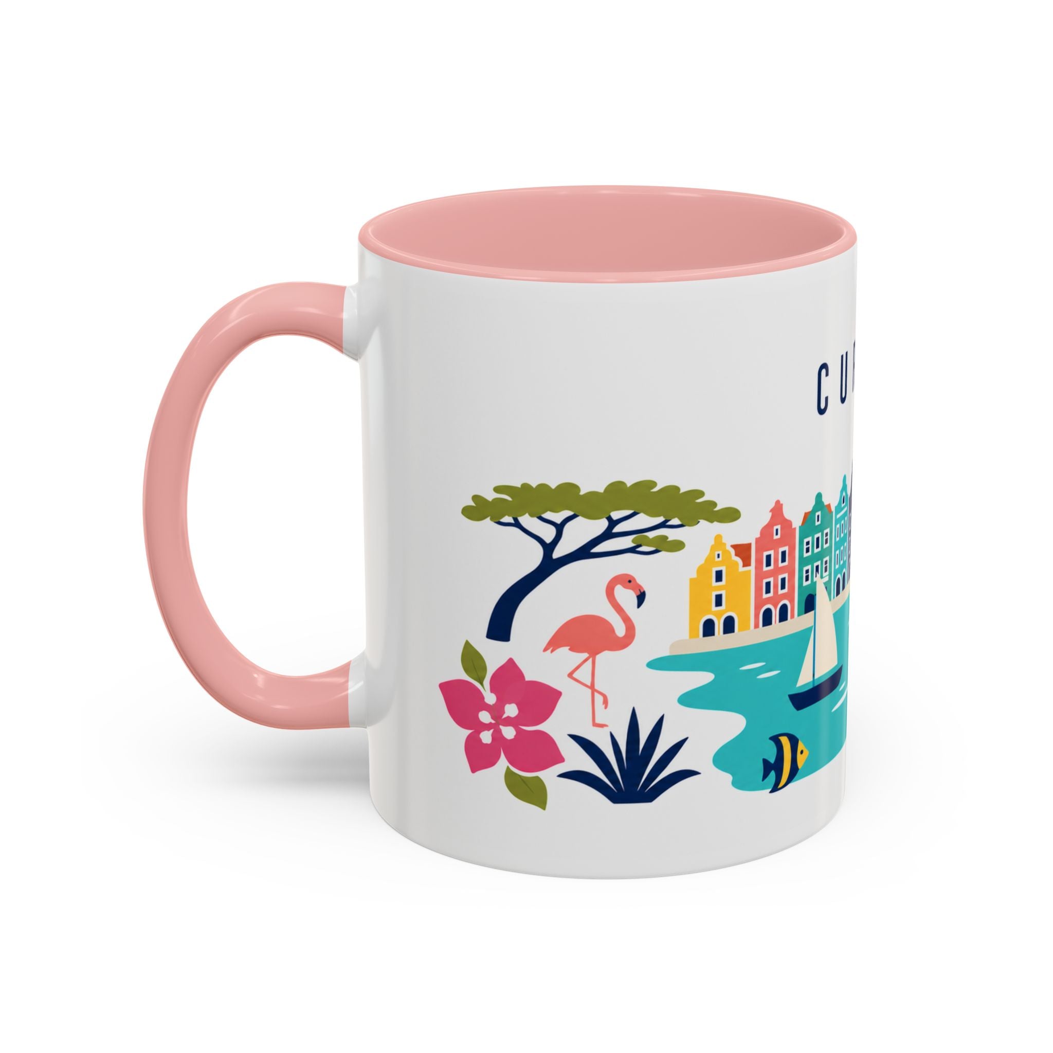Curaçao Coffee Mug | Travel Souvenir Accent Mug | Country Gift Ceramic Cup 11oz 15oz