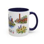 Pittsburgh Illustrated Travel Mug | City Souvenir Accent Coffee Mug | 11oz 15oz Ceramic Cup