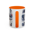 Great Smoky Mountains Coffee Mug | National Park Hiking Gift | Accent Color Ceramic 11oz 15oz