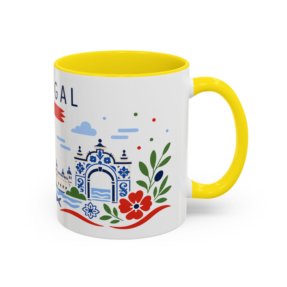 Portugal Coffee Mug | Travel Souvenir Accent Mug | Country Gift Ceramic Cup 11oz 15oz