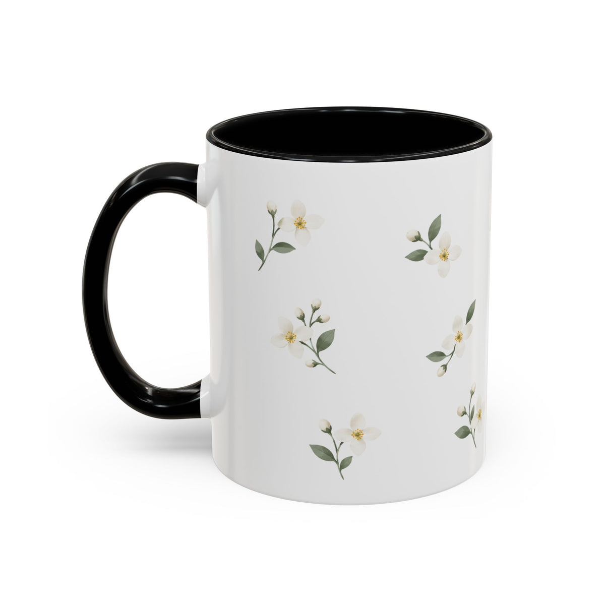 Idaho Syringa Mug, State Flower Floral Coffee Cup, 11oz Botanical Gift