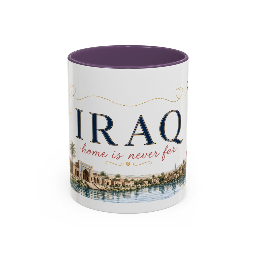 Iraq Home Country Mug | Moving Away Gift | Long Distance Friendship | 11 oz 15 oz Accent Mug