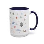 Indiana Dunes National Park Christmas Mug | Watercolor Travel Souvenir | Holiday Gift | Accent Ceramic Coffee Cup 11oz 15oz