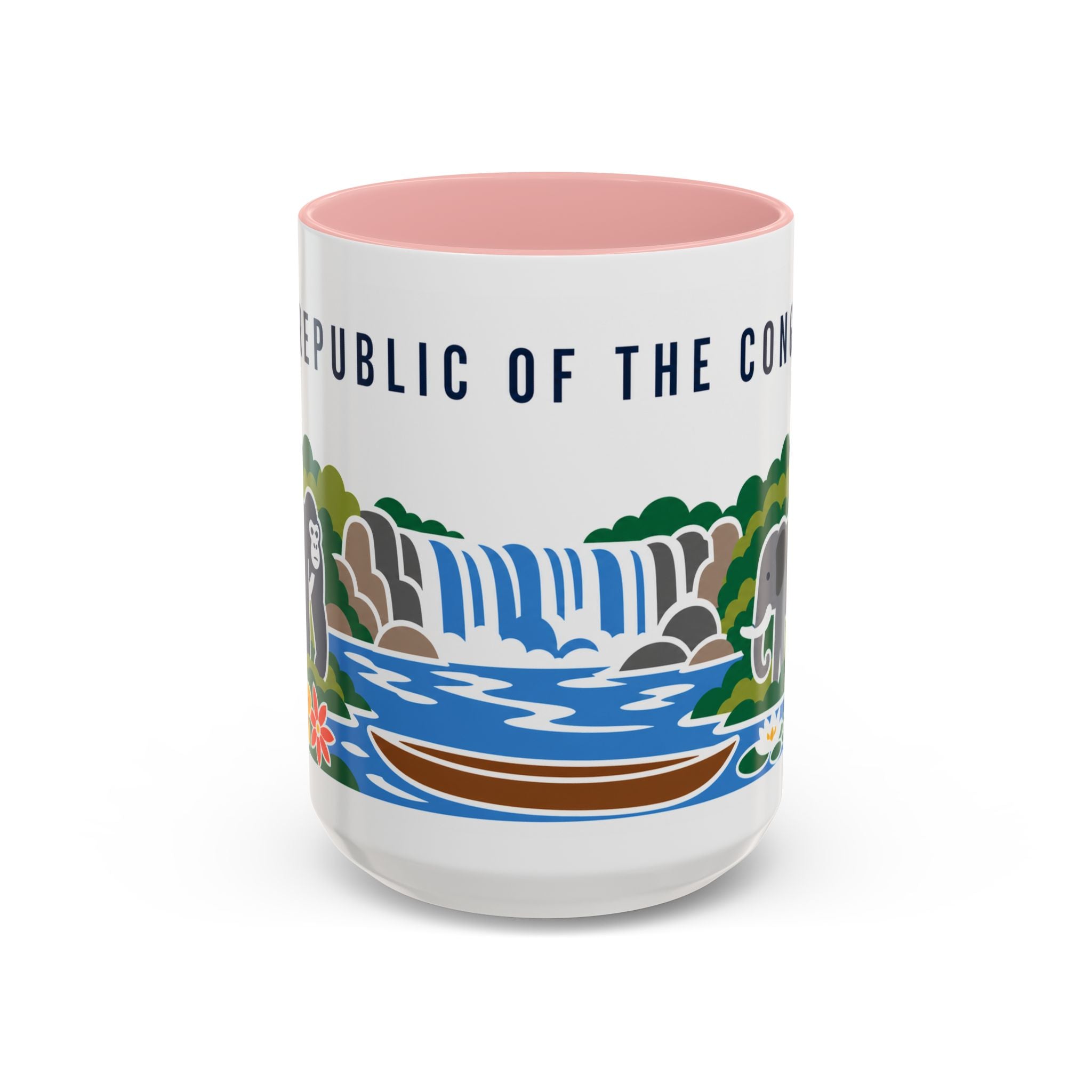 Republic of the Congo Coffee Mug | Travel Souvenir Accent Mug | Country Gift Ceramic Cup 11oz 15oz