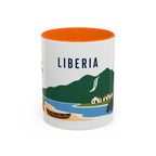 Liberia Coffee Mug | Travel Souvenir Accent Mug | Country Gift Ceramic Cup 11oz 15oz