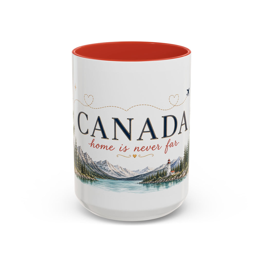 Canada Home Country Mug | Moving Away Gift | Long Distance Friendship | 11 oz 15 oz Accent Mug