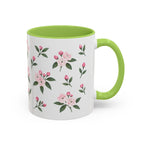 Connecticut Mountain Laurel Mug, State Flower Floral Coffee Cup, 11oz Botanical Gift