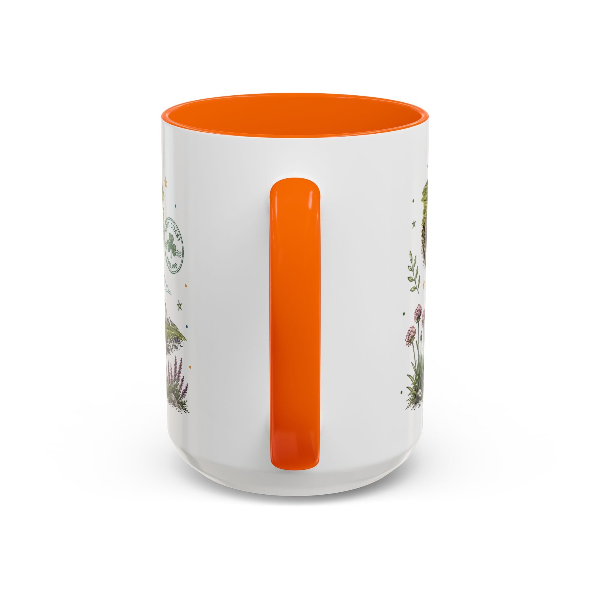 Irish West Coast Coffee Mug | Travel Destination Souvenir Gift | Accent Color Ceramic 11oz 15oz