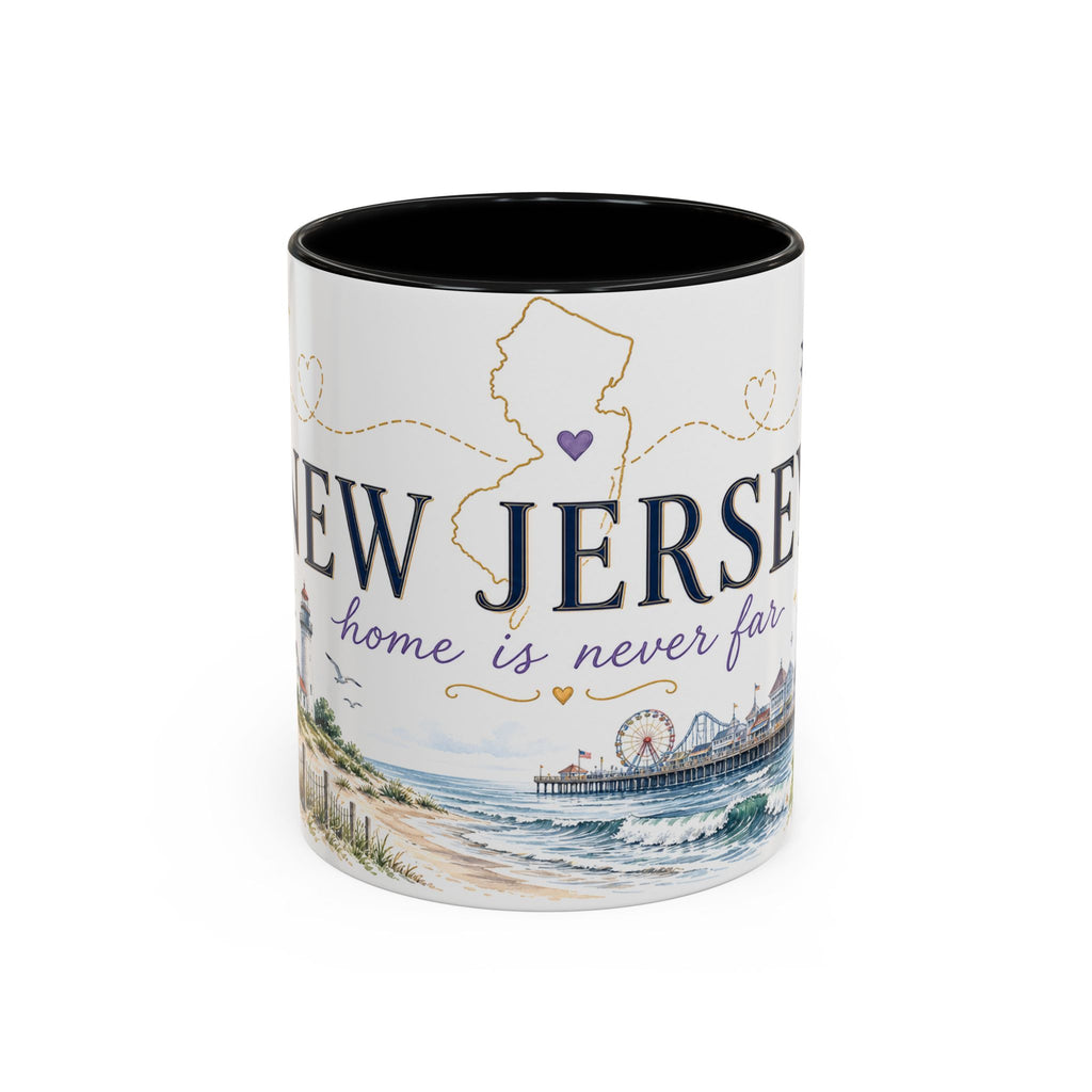 New Jersey Home State Mug | Moving Away Gift | Long Distance Friendship Coffee Cup | 11oz 15oz Accent Mug