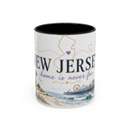 New Jersey Home State Mug | Moving Away Gift | Long Distance Friendship Coffee Cup | 11oz 15oz Accent Mug