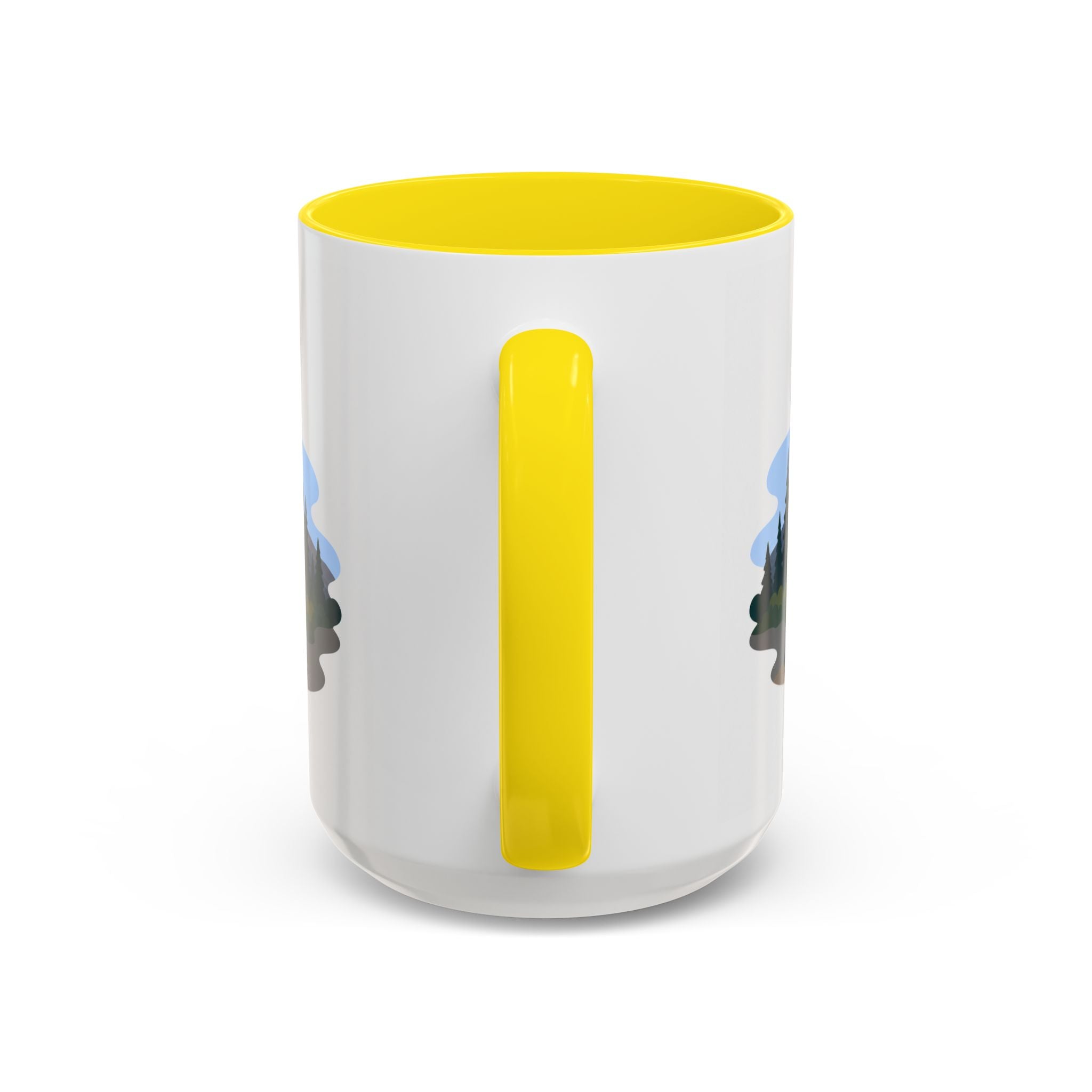 Lassen Volcanic National Park Coffee Mug | Solid Color Block Park Souvenir | 11oz 15oz Accent Mug