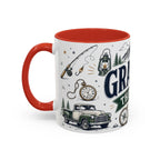 Grandpa The Legend Coffee Mug | Gift From Grandkids | Accent Color Ceramic 11oz 15oz