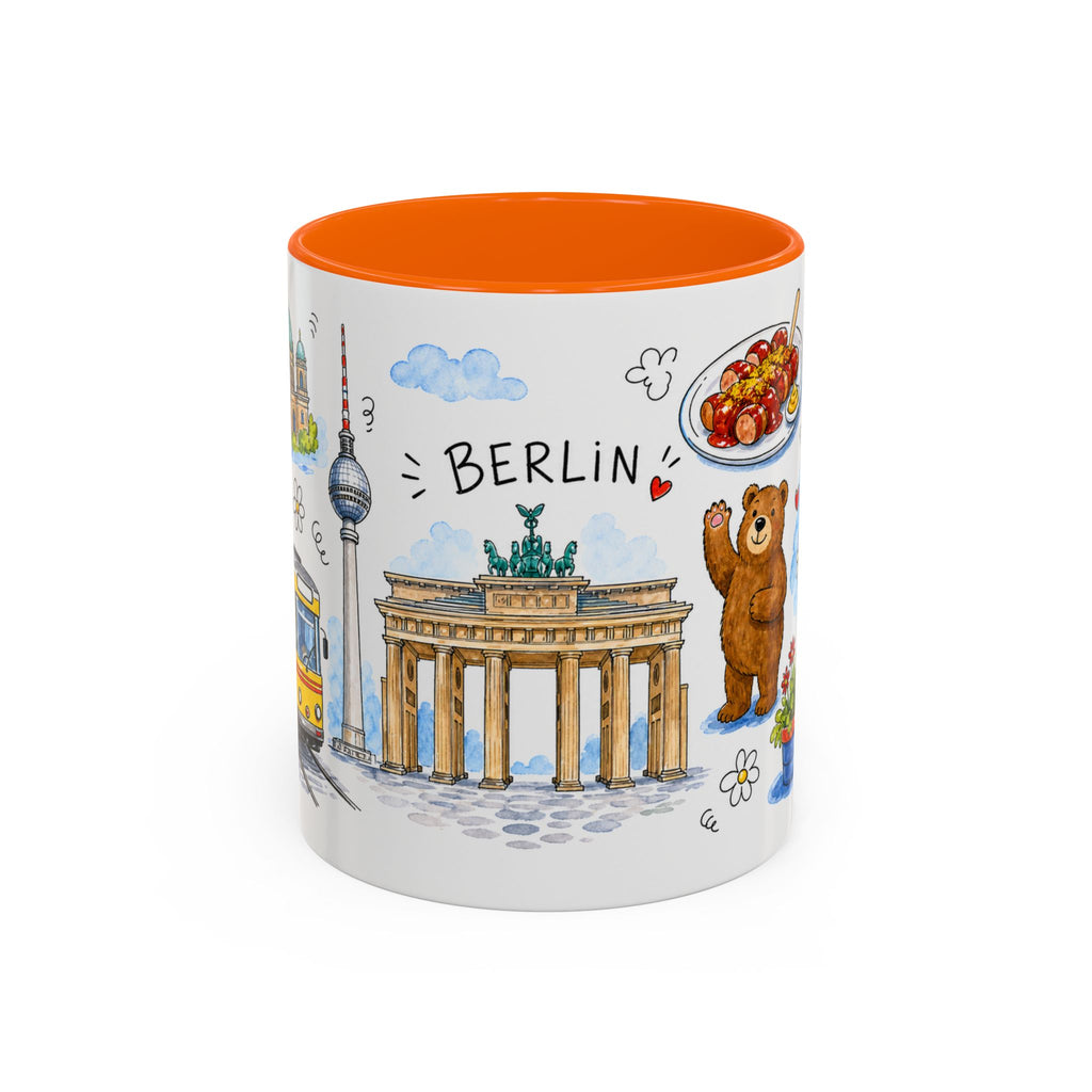 Berlin Travel Mug | European City Souvenir Accent Coffee Mug | 11oz 15oz Ceramic Cup