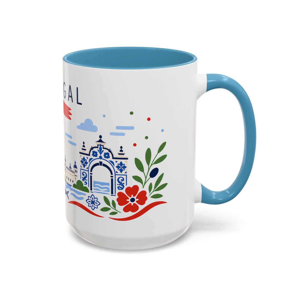 Portugal Coffee Mug | Travel Souvenir Accent Mug | Country Gift Ceramic Cup 11oz 15oz