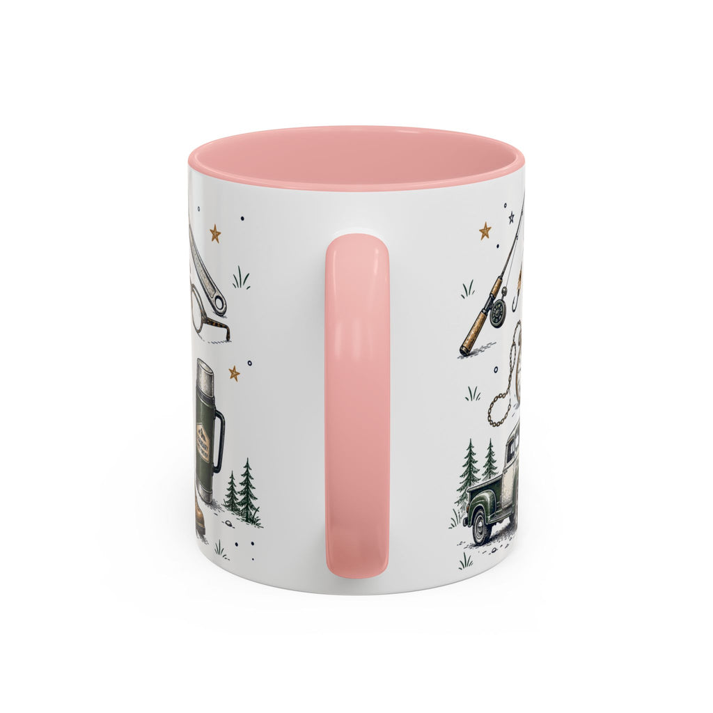 Grandpa The Legend Coffee Mug | Gift From Grandkids | Accent Color Ceramic 11oz 15oz