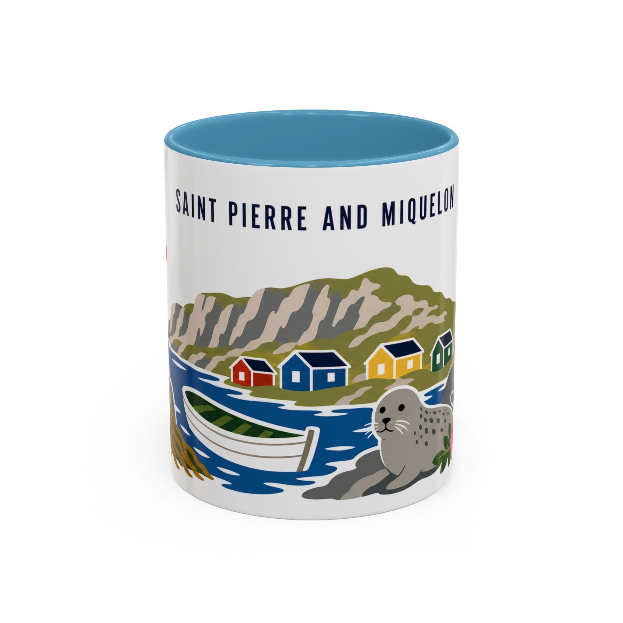 Saint Pierre and Miquelon Coffee Mug | Travel Souvenir Accent Mug | Country Gift Ceramic Cup 11oz 15oz