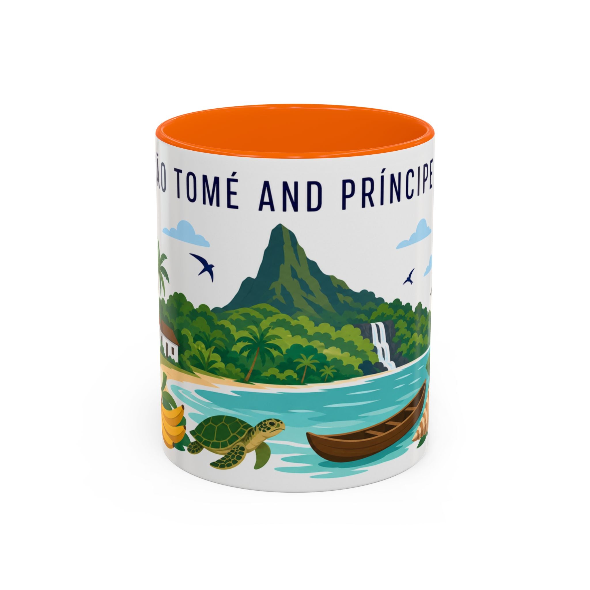 São Tomé and Príncipe Coffee Mug | Travel Souvenir Accent Mug | Country Gift Ceramic Cup 11oz 15oz