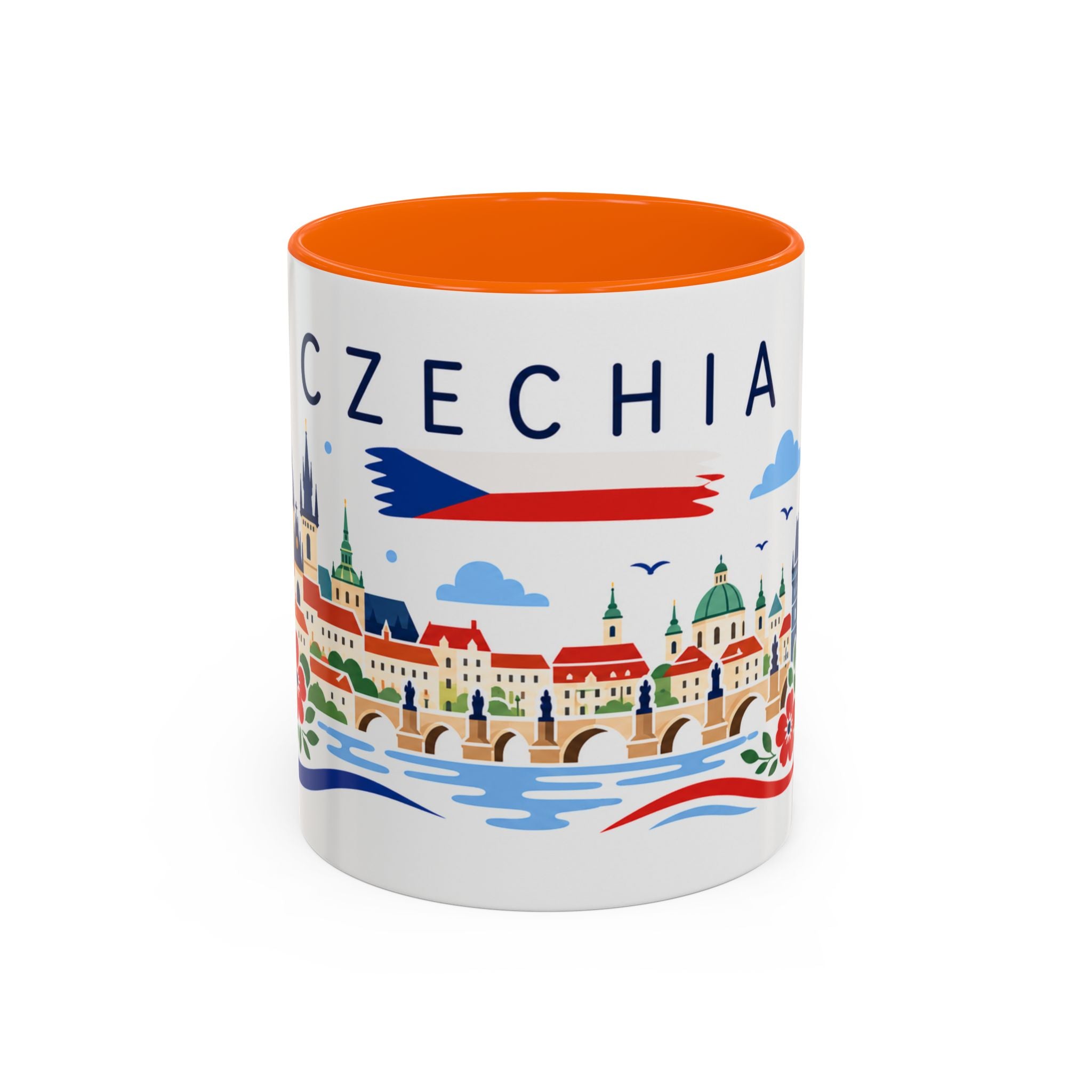 Czechia Coffee Mug | Travel Souvenir Accent Mug | Country Gift Ceramic Cup 11oz 15oz