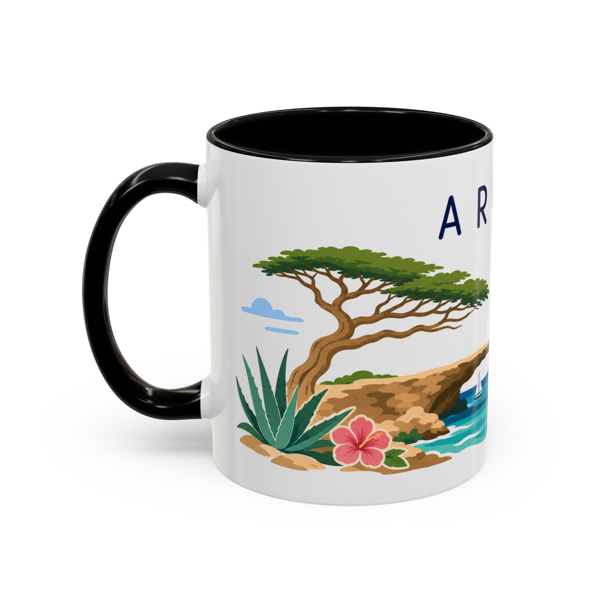 Aruba Coffee Mug | Travel Souvenir Accent Mug | Country Gift Ceramic Cup 11oz 15oz