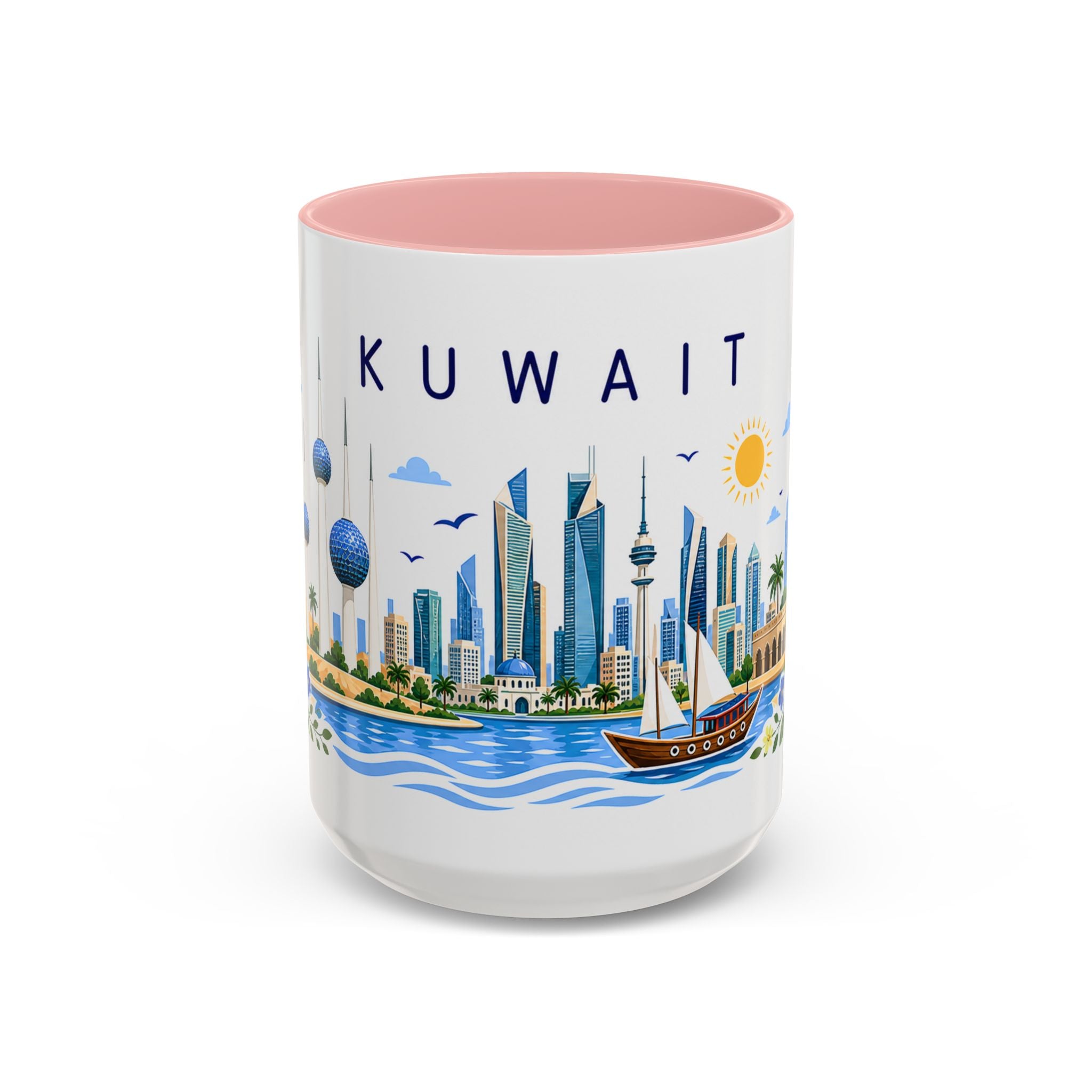 Kuwait Coffee Mug | Travel Souvenir Accent Mug | Place Gift Ceramic Cup 11oz 15oz