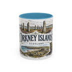 Orkney Islands Mug, Scotland Travel Souvenir, Bucket List Gift, Accent Ceramic Coffee Mug 11oz 15oz