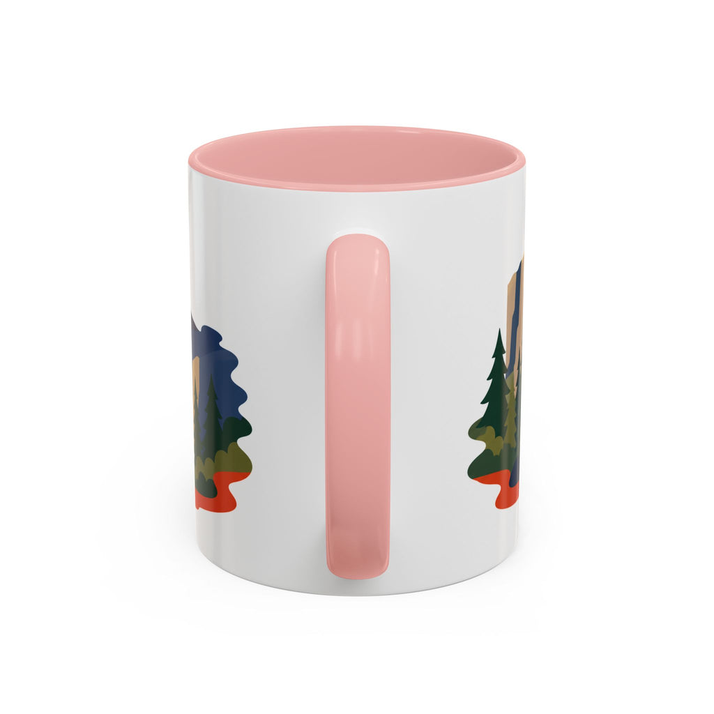 Yosemite Coffee Mug | Travel Destination Souvenir Gift | Accent Color Ceramic 11oz 15oz